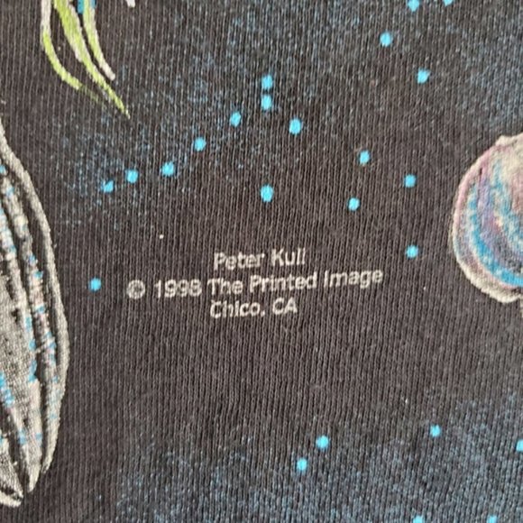 1998 Vintage Peter Kull Aquarium Of The Pacific Jellyfish Print T-Shirt Size XXL - Picture 5 of 9